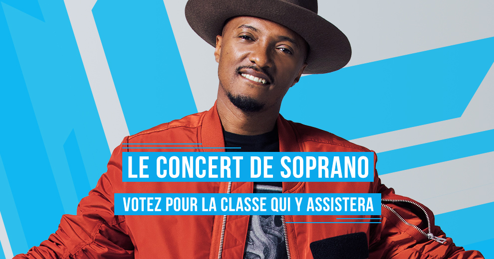 Votez pour la classe qui assistera au concert de Soprano
